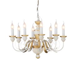 IDEAL LUX Κρεμαστό Φωτιστικό FIRENZE 8xE14 Λευκού Χρώματος – 012872