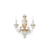 IDEAL LUX Απλίκα Τοίχου FIRENZE 2xE14 Λευκού Χρώματος  – 012902