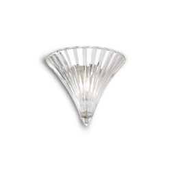 IDEAL LUX Απλίκα Τοίχου SANTA 1xE14 Διάφανου Χρώματος – 013060