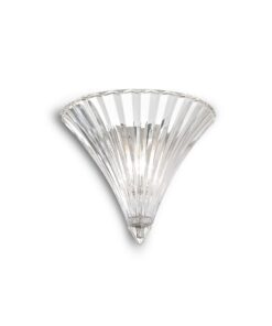 IDEAL LUX Απλίκα Τοίχου SANTA 1xE14 Διάφανου Χρώματος – 013060