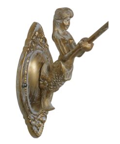 GloboStar® MERMAID 01317 Vintage Industrial Φωτιστικό Τοίχου Απλίκα Μονόφωτο Mπρούτζινο Μεταλλικό με Λευκό Ματ Γυαλί Φ12 x Μ28 x Π12.5 x Υ27cm