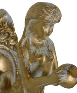 GloboStar® MERMAID 01317 Vintage Industrial Φωτιστικό Τοίχου Απλίκα Μονόφωτο Mπρούτζινο Μεταλλικό με Λευκό Ματ Γυαλί Φ12 x Μ28 x Π12.5 x Υ27cm