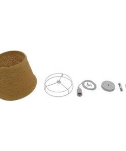 GloboStar® PLAYROOM 01332 Vintage Κρεμαστό Φωτιστικό Οροφής Μονόφωτο 1 x E27 Μπεζ Ξύλινο Ψάθινο Rattan Φ32 x Υ27cm