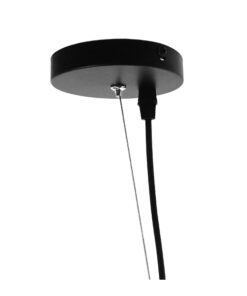 GloboStar® MEDEA 01344 Μοντέρνο Κρεμαστό Φωτιστικό Οροφής Μονόφωτο Μαύρο – Χρυσό Μεταλλικό Καμπάνα Φ60 x Υ30cm