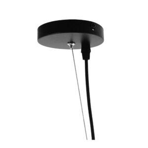 GloboStar® MEDEA 01344 Μοντέρνο Κρεμαστό Φωτιστικό Οροφής Μονόφωτο Μαύρο – Χρυσό Μεταλλικό Καμπάνα Φ60 x Υ30cm