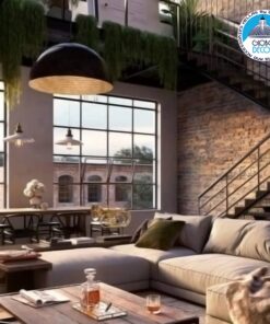 GloboStar® MEDEA 01344 Μοντέρνο Κρεμαστό Φωτιστικό Οροφής Μονόφωτο Μαύρο – Χρυσό Μεταλλικό Καμπάνα Φ60 x Υ30cm