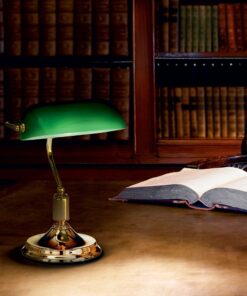 IDEAL LUX Επιτραπέζιο Φωτιστικό Γραφείου LAWYER 1xE27 Πράσινου Χρώματος – 045030