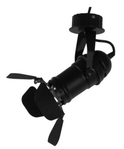 GloboStar® CHICAGO 01371 Vintage Industrial Φωτιστικό Οροφής Μονόφωτο Μαύρο Μεταλλικό Μ20 x Π20 x Υ27.5cm