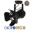 GloboStar® DETROIT 01372 Vintage Industrial Φωτιστικό Οροφής Μονόφωτο Μαύρο Μεταλλικό Μ23 x Π23 x Υ36cm