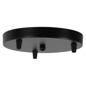 GloboStar® JASPER 01375 SET 3 Μοντέρνα Κρεμαστά Φωτιστικά Οροφής Τρίφωτο 3 x E27 Μαύρα Λευκά Μεταλλικά Καμπάνα Φ25 x Υ22cm