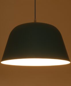 GloboStar® DOWNVALE 01286 Μοντέρνο Κρεμαστό Φωτιστικό Οροφής Μονόφωτο 1 x E27 Μπλε Μεταλλικό Καμπάνα Φ40 x Y24cm