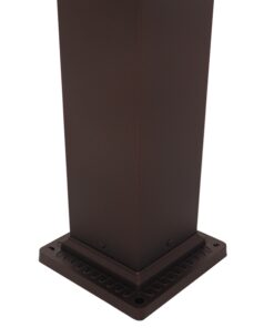 GloboStar® SHELTER 01400 Vintage Φωτιστικό Δαπέδου Μονόφωτο 1 x E27 Καφέ Μεταλλικό Πλέγμα L19 x W19 x H100cm