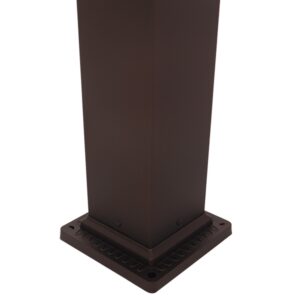 GloboStar® SHELTER 01400 Vintage Φωτιστικό Δαπέδου Μονόφωτο 1 x E27 Καφέ Μεταλλικό Πλέγμα L19 x W19 x H100cm