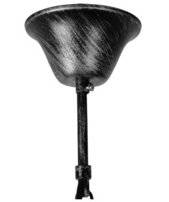 GloboStar® UMBRELLA 01407 Vintage Industrial Κρεμαστό Φωτιστικό Οροφής Πολύφωτο Γκρι Σκουριά Μεταλλικό Φ58 x Υ60cm