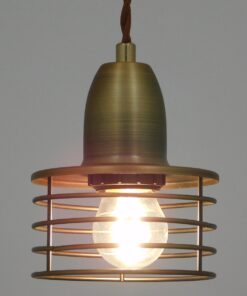 GloboStar® MANHATTAN 01454 Μοντέρνο Industrial Κρεμαστό Φωτιστικό Οροφής Μονόφωτο 1 x E27 Μεταλλικό Χρυσό Καμπάνα Φ11 x Υ14cm