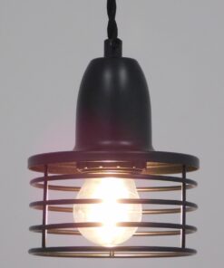 GloboStar® MANHATTAN 01456 Μοντέρνο Industrial Κρεμαστό Φωτιστικό Οροφής Μονόφωτο 1 x E27 Μεταλλικό Μαύρο Καμπάνα Φ11 x Υ14cm