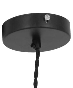 GloboStar® MANHATTAN 01456 Μοντέρνο Industrial Κρεμαστό Φωτιστικό Οροφής Μονόφωτο 1 x E27 Μεταλλικό Μαύρο Καμπάνα Φ11 x Υ14cm