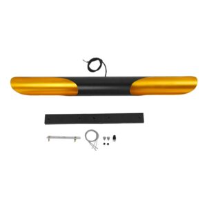 GloboStar® NEBULA 01473 Μοντέρνο Κρεμαστό Φωτιστικό Οροφής 100cm Δίφωτο 2 x E27 Μαύρο – Χρυσό Μεταλλικό Μ100 x Π10 x Y10cm