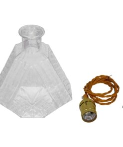 GloboStar® LIQUEUR 01515 Vintage Κρεμαστό Φωτιστικό Οροφής Μονόφωτο 1 x E27 Γυάλινο Διάφανο Φ11 x Υ20cm