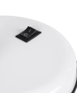 GloboStar® STUDENT WHITE 01531 Μοντέρνο Επιτραπέζιο Φωτιστικό Γραφείου Μονόφωτο 1 x E27 Λευκό Μεταλλικό με Διακόπτη ΟN/OFF Καμπάνα Φ12 x Υ32cm