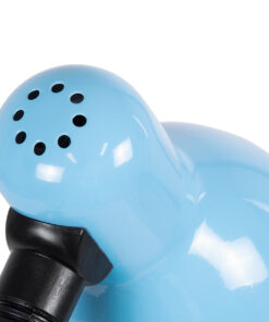 GloboStar® STUDENT BLUE 01532 Μοντέρνο Επιτραπέζιο Φωτιστικό Γραφείου Μονόφωτο 1 x E27 Θαλασσί με Λευκό Μεταλλικό με Διακόπτη ΟN/OFF Καμπάνα Φ12 x Υ32cm