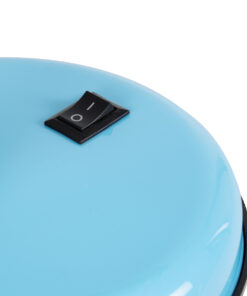 GloboStar® STUDENT BLUE 01532 Μοντέρνο Επιτραπέζιο Φωτιστικό Γραφείου Μονόφωτο 1 x E27 Θαλασσί με Λευκό Μεταλλικό με Διακόπτη ΟN/OFF Καμπάνα Φ12 x Υ32cm