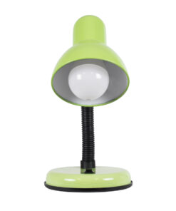 GloboStar® STUDENT GREEN 01533 Μοντέρνο Επιτραπέζιο Φωτιστικό Γραφείου Μονόφωτο 1 x E27 Πράσινο με Λευκό Μεταλλικό με Διακόπτη ΟN/OFF Καμπάνα Φ12 x Υ32cm