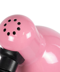 GloboStar® STUDENT PINK 01534 Μοντέρνο Επιτραπέζιο Φωτιστικό Γραφείου Μονόφωτο 1 x E27 Ροζ με Λευκό Μεταλλικό με Διακόπτη ΟN/OFF Καμπάνα Φ12 x Υ32cm