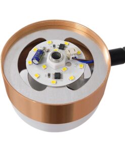 GloboStar® ORNATE 01553 Μοντέρνο Φωτιστικό Οροφής LED 104 Watt Πολύφωτο Μαύρο με Μπρονζέ και Χρυσές Λεπτομέρειες Μεταλλικό Λευκό Ημέρας 4500k Φ63 x Y36-45cm