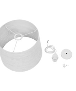 GloboStar® ACCADEMIA 01557 Μοντέρνο Industrial Κρεμαστό Φωτιστικό Οροφής Μονόφωτο 1 x E27 Μεταλλικό Λευκό Καμπάνα Φ35 x Υ25cm