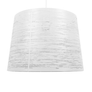 GloboStar® ACCADEMIA 01557 Μοντέρνο Industrial Κρεμαστό Φωτιστικό Οροφής Μονόφωτο 1 x E27 Μεταλλικό Λευκό Καμπάνα Φ35 x Υ25cm