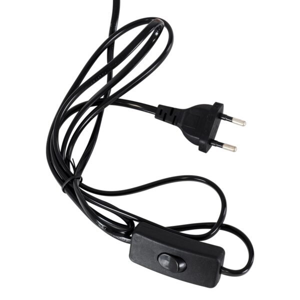 GloboStar® BARNABY 01573 Μοντέρνο Επιτραπέζιο Φωτιστικό Πορτατίφ Μονόφωτο Μαύρο Μεταλλικό με Καπέλο και Ξύλινη Καφέ Βάση Φ13 x Υ48cm