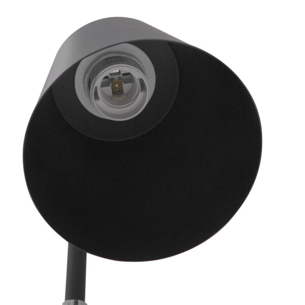 GloboStar® RIBBON 01585 Μοντέρνο Φωτιστικό Δαπέδου Μονόφωτο 1 x E27 Μαύρο Μεταλλικό Καμπάνα με Εφέ Ξύλου D13 x H164cm