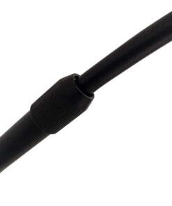 GloboStar® IMPERIAL 01587 Μοντέρνο Φωτιστικό Δαπέδου Μονόφωτο 1 x E27 Μαύρο Μεταλλικό Καμπάνα με Μαύρο Ύφασμα D34 x H172cm