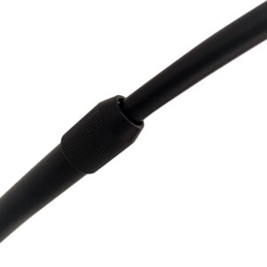 GloboStar® IMPERIAL 01587 Μοντέρνο Φωτιστικό Δαπέδου Μονόφωτο 1 x E27 Μαύρο Μεταλλικό Καμπάνα με Μαύρο Ύφασμα D34 x H172cm