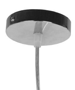 GloboStar® MAGIE 01600 Vintage Κρεμαστό Φωτιστικό Οροφής Μονόφωτο 1 x E27 Καφέ Σκούρο Ξύλινο Ψάθινο Rattan Φ50 x Υ30cm