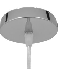 GloboStar® INCASS 01625 Vintage Κρεμαστό Φωτιστικό Οροφής Μονόφωτο 1 x E27 Μπεζ Ξύλινο Ψάθινο Rattan Φ15 x Υ30.5cm