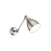 IDEAL LUX Φωτιστικό Τοίχου NEWTON 1xE27 Νίκελ Χρώματος – 016399
