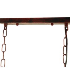 GloboStar® ARMONIA 01648 Vintage Industrial Κρεμαστό Φωτιστικό Οροφής Τρίφωτο 3 x E27 Καφέ Σκουριά Μεταλλικό Πλέγμα Μ85.5 x Π37.5 x Y38cm