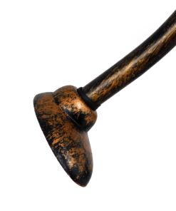 GloboStar® LITTLE MAN 01653 Μοντέρνο Κρεμαστό Φωτιστικό Οροφής Μονόφωτο 1 x E27 Καφέ Σκουριά Μεταλλικό Φ20 x Υ40cm