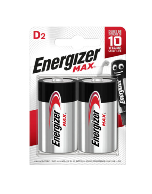 D/E95 ENERGIZER MAX POWER LR20 FSB2 – 2-EGF016725