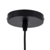 GloboStar® SCANDINAVIA 01697 Μοντέρνο Κρεμαστό Φωτιστικό Οροφής Μονόφωτο 1 x E27 Μπεζ Ξύλινο Πλέγμα Φ35 x Υ35cm