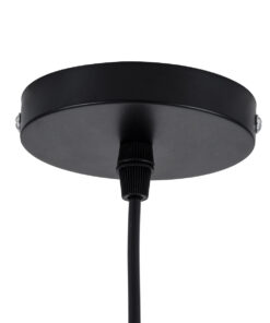 GloboStar® SCANDINAVIA 01697 Μοντέρνο Κρεμαστό Φωτιστικό Οροφής Μονόφωτο 1 x E27 Μπεζ Ξύλινο Πλέγμα Φ35 x Υ35cm