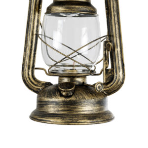 GloboStar® BARBAROSSA 01705 Vintage Κρεμαστό Φωτιστικό Οροφής Μονόφωτο 1 x E27 AC220-240V IP20 – Φ18 x Υ28cm – Χρυσό Αντικέ με Διάφανο Γυαλί και Ανάρτηση Σχοινί Τριχιάς – 5 Χρόνια Εγγύηση