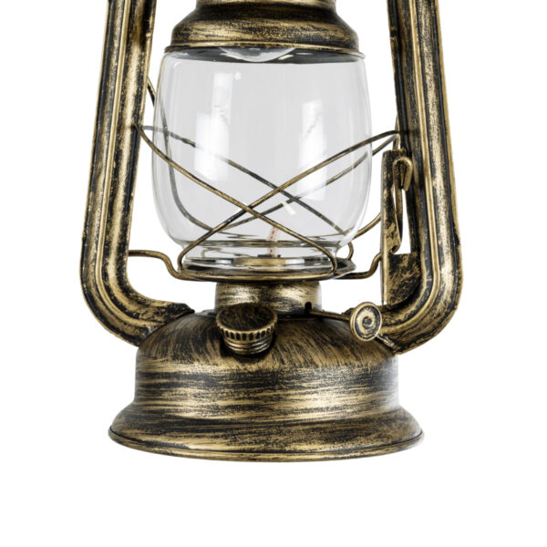 GloboStar® BARBAROSSA 01705 Vintage Κρεμαστό Φωτιστικό Οροφής Μονόφωτο 1 x E27 AC220-240V IP20 – Φ18 x Υ28cm – Χρυσό Αντικέ με Διάφανο Γυαλί και Ανάρτηση Σχοινί Τριχιάς – 5 Χρόνια Εγγύηση