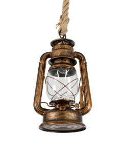 GloboStar® BARBAROSSA 01706 Vintage Κρεμαστό Φωτιστικό Οροφής Μονόφωτο 1 x E27 AC220-240V IP20 – Φ18 x Υ28cm – Μπρούτζινο Αντικέ Μεταλλικό με Διάφανο Γυαλί και Ανάρτηση Σχοινί Τριχιάς – 5 Χρόνια Εγγύηση