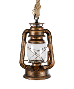 GloboStar® BARBAROSSA 01706 Vintage Κρεμαστό Φωτιστικό Οροφής Μονόφωτο 1 x E27 AC220-240V IP20 – Φ18 x Υ28cm – Μπρούτζινο Αντικέ Μεταλλικό με Διάφανο Γυαλί και Ανάρτηση Σχοινί Τριχιάς – 5 Χρόνια Εγγύηση