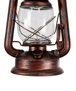 GloboStar® BARBAROSSA 01707 Vintage Κρεμαστό Φωτιστικό Οροφής Μονόφωτο 1 x E27 AC220-240V IP20 – Φ18 x Υ28cm – Χάλκινο Αντικέ Μεταλλικό με Διάφανο Γυαλί και Ανάρτηση Σχοινί Τριχιάς – 5 Χρόνια Εγγύηση