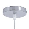 GloboStar® BERMUDA 01708 Μοντέρνο Κρεμαστό Φωτιστικό Οροφής Μονόφωτο 1 x E27 Μπεζ Μπαμπού Καμπάνα Φ31 x Υ22cm