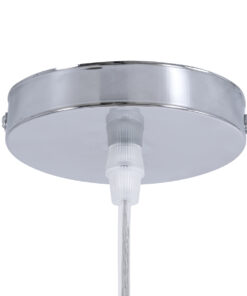 GloboStar® CALERO 01710 Μοντέρνο Κρεμαστό Φωτιστικό Οροφής Μονόφωτο 1 x E27 Μπεζ Μπαμπού Καμπάνα Φ25 x Υ50cm